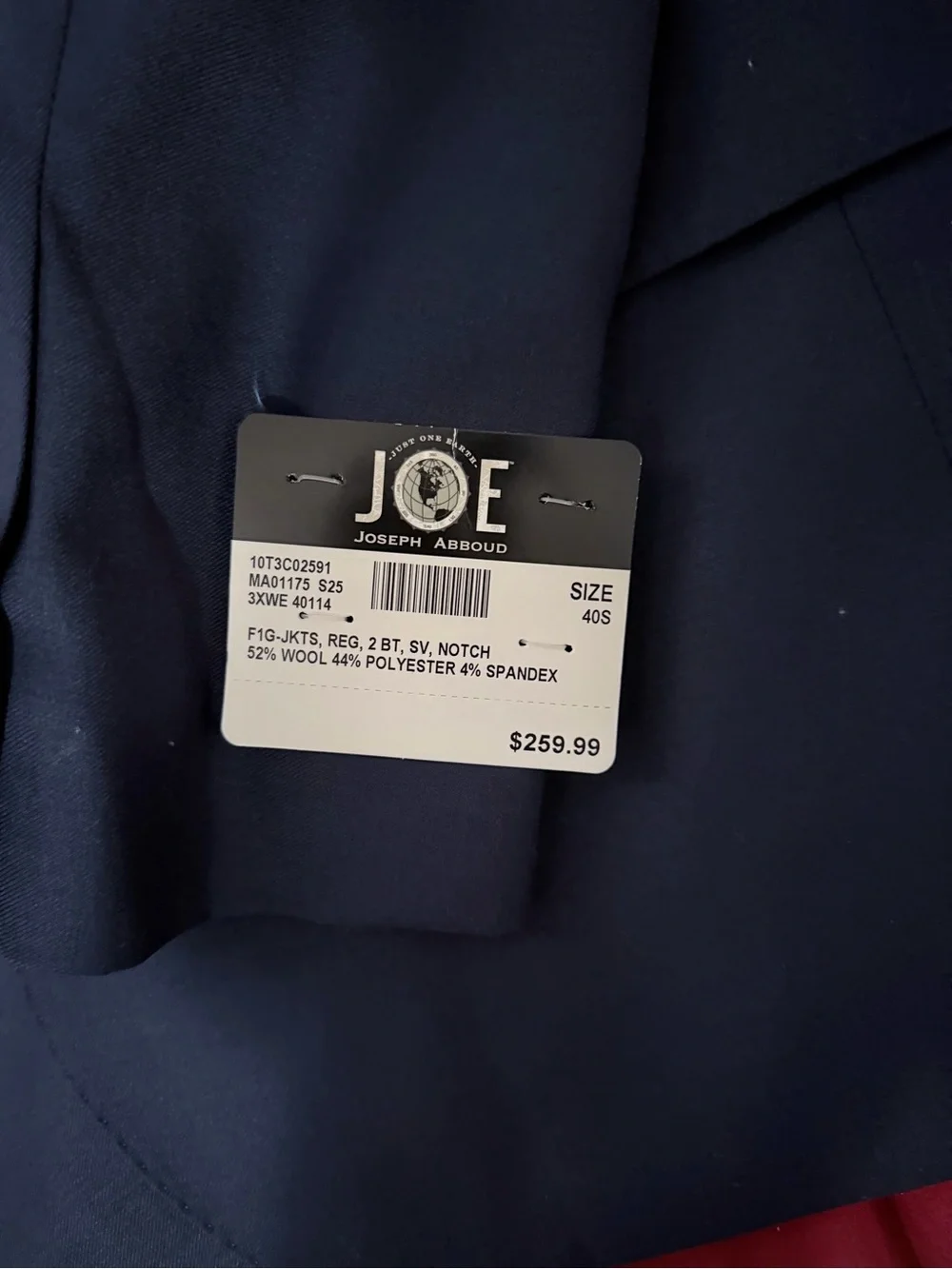 Joseph Abboud Navy Two-Button Sport Coat